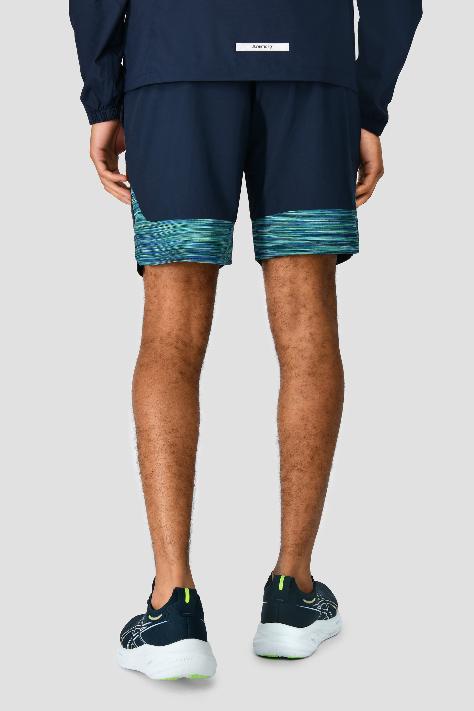 Men's Trail Panel 2.0 Short - Navy/Turquoise/Green