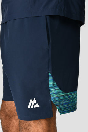 Men's Trail Panel 2.0 Short - Navy/Turquoise/Green