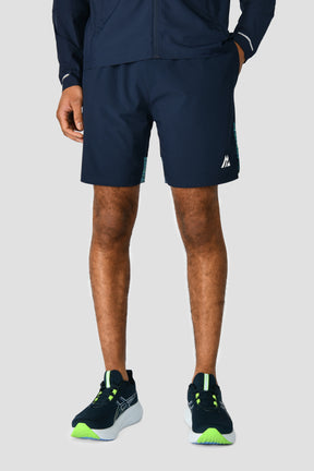 Men's Trail Panel 2.0 Short - Navy/Turquoise/Green