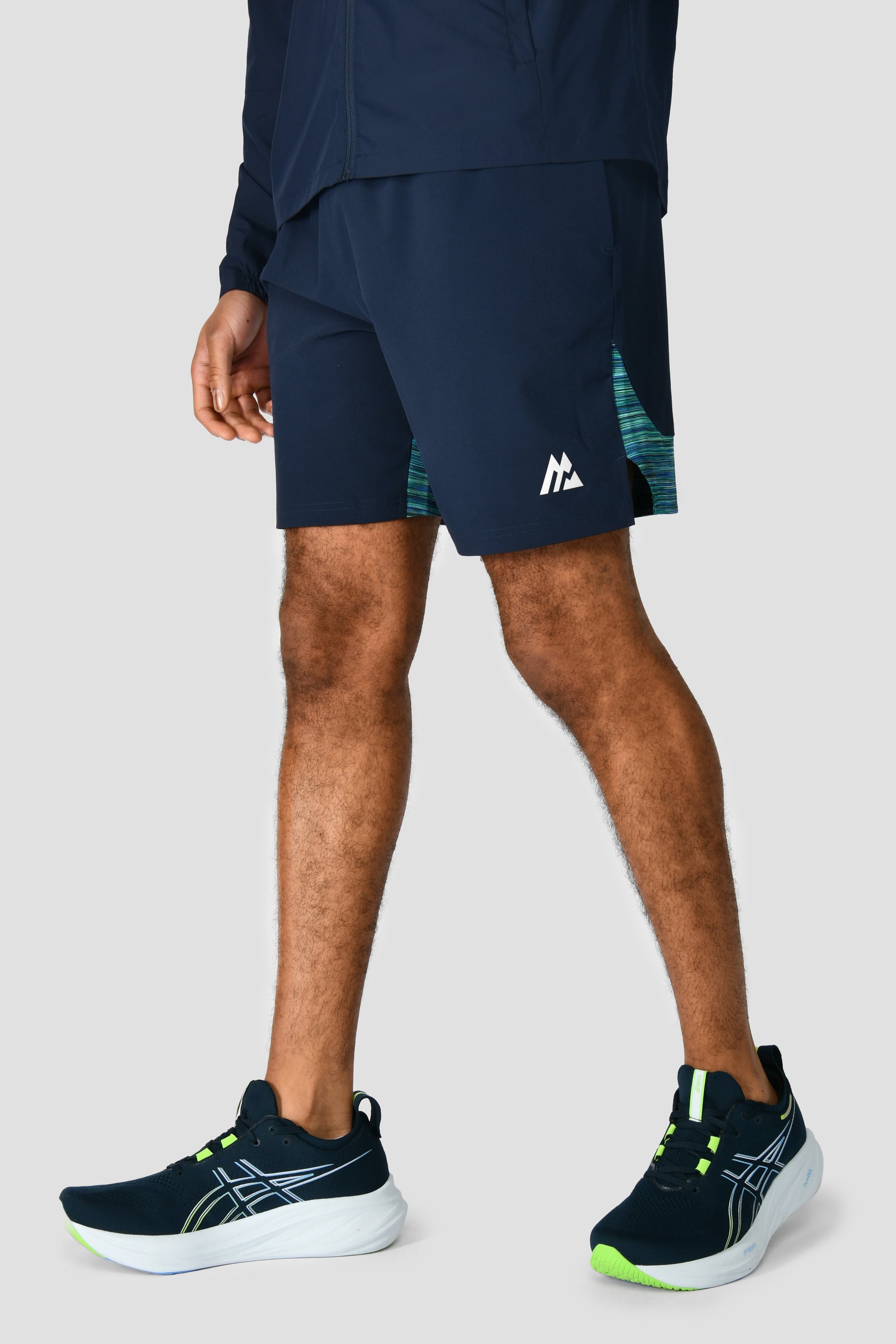 Men's Trail Panel 2.0 Short - Navy/Turquoise/Green