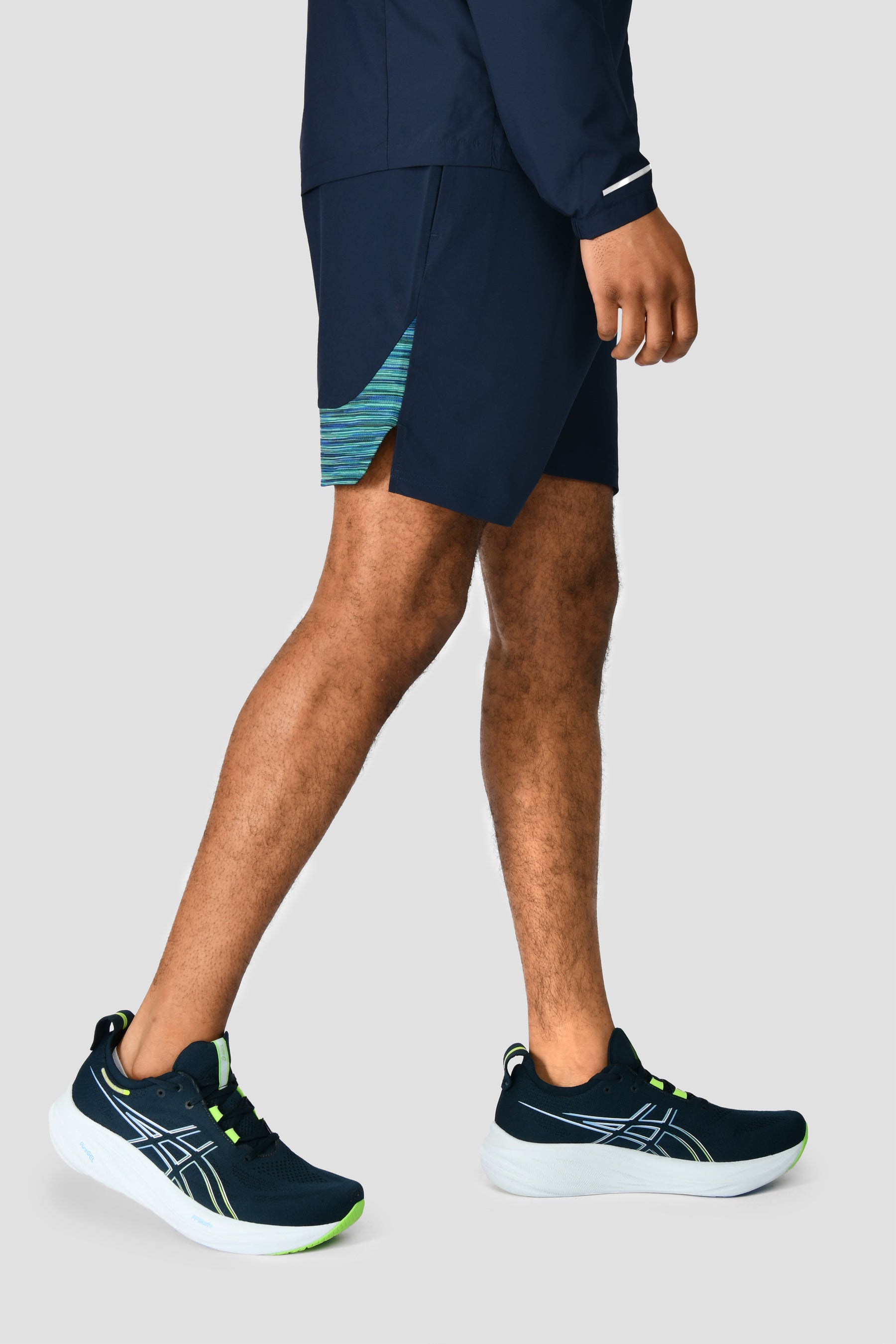 Men's Trail Panel 2.0 Short - Navy/Turquoise/Green