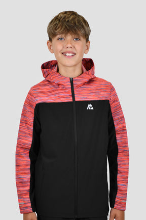 Junior Trail Windbreaker - Black/Ascension/Red Clay