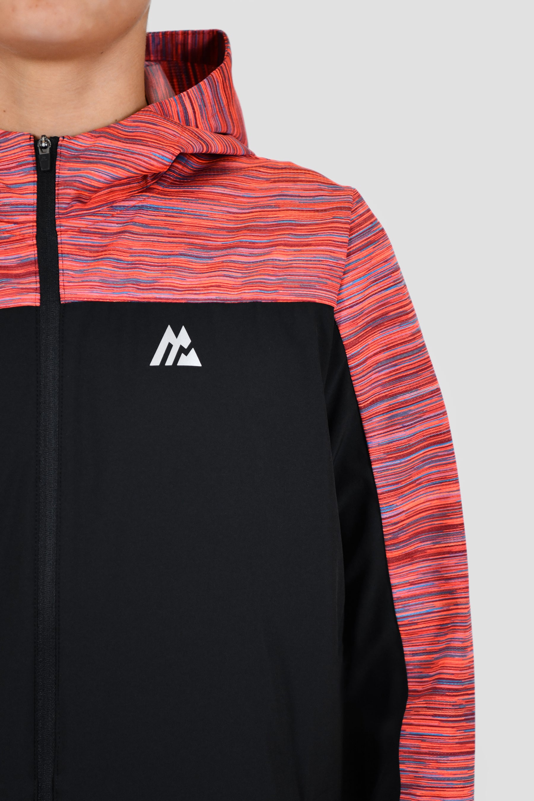 Junior Trail Windbreaker - Black/Ascension/Red Clay