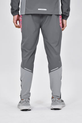 Trail Panel Running Pant - Grey/Orange/Purple