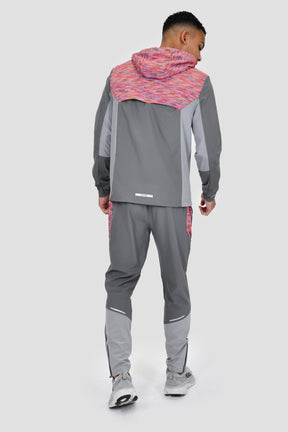 Trail Panel Running Pant - Grey/Orange/Purple