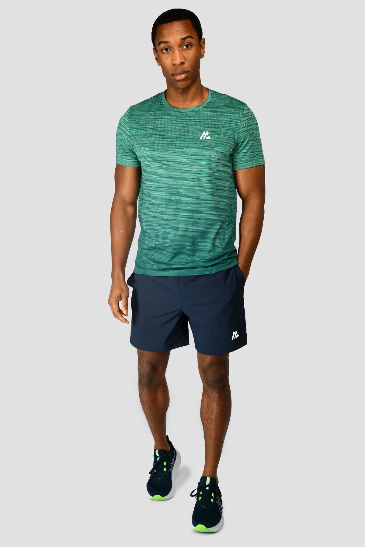 Trail Seamless T-shirt - Mountain Meadow Deep Sea