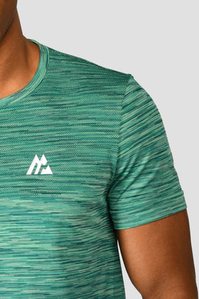 Men's Trail Seamless T-Shirt - Mountain Meadow/Deep Sea