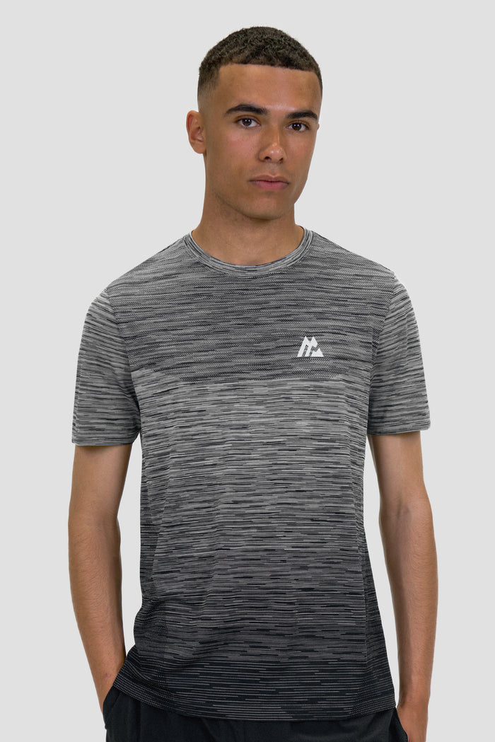 Trail Seamless T-Shirt - Black/Grey Multi