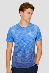 Trail Seamless T-Shirt - Blue/White Multi