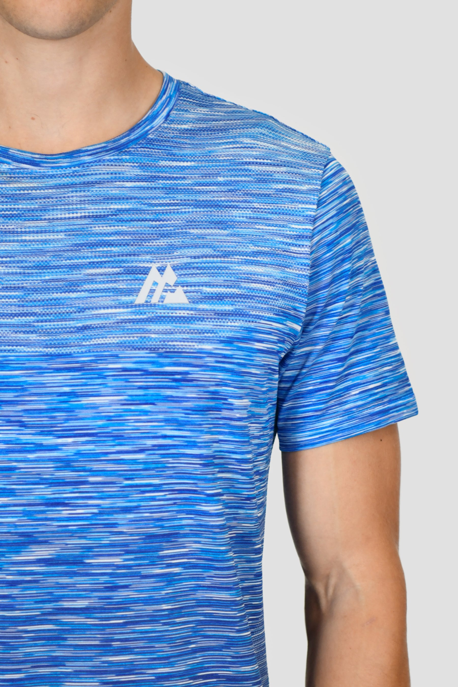 Trail Seamless T-Shirt - Blue/White Multi