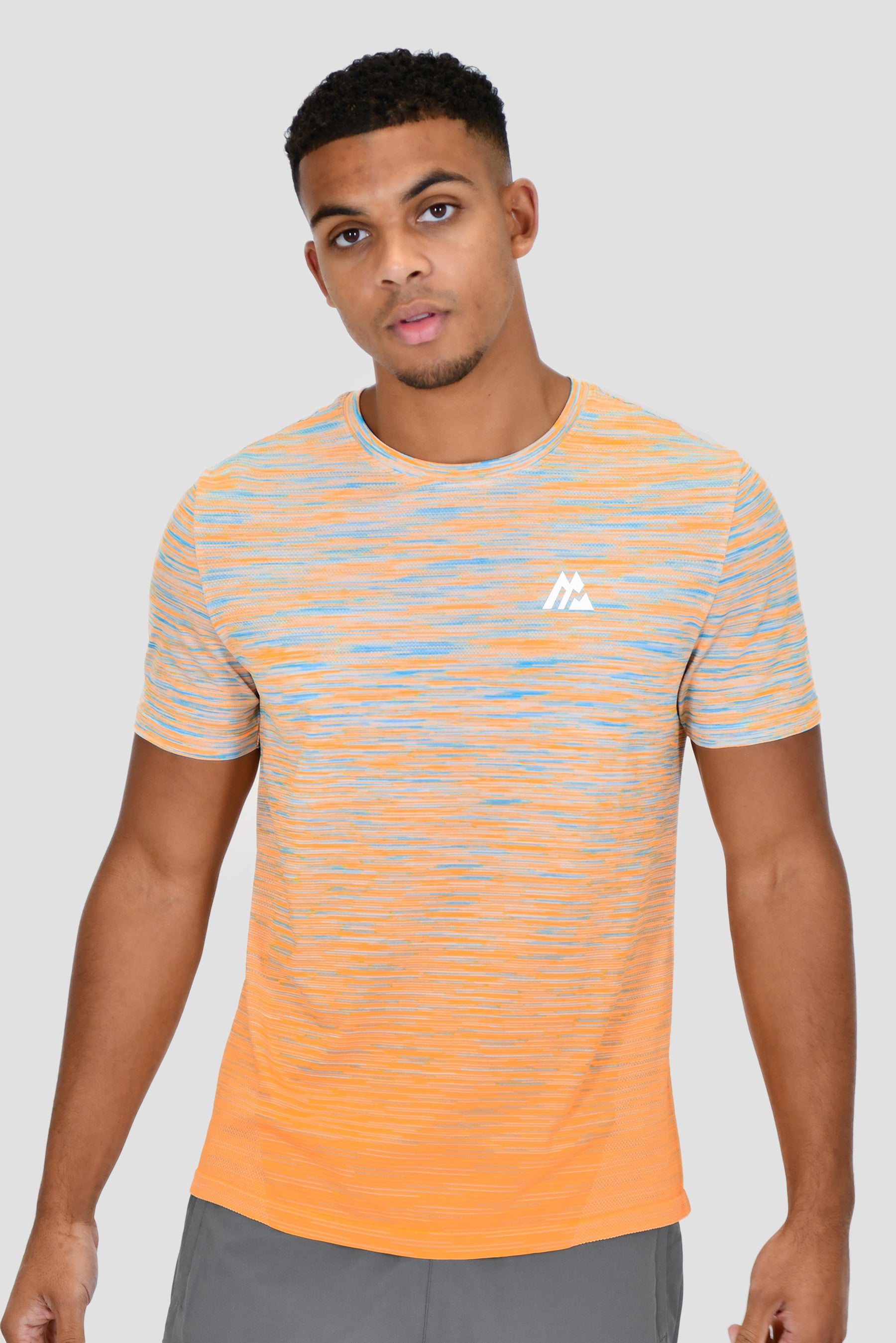 Trail Seamless T-Shirt - Blue/Orange