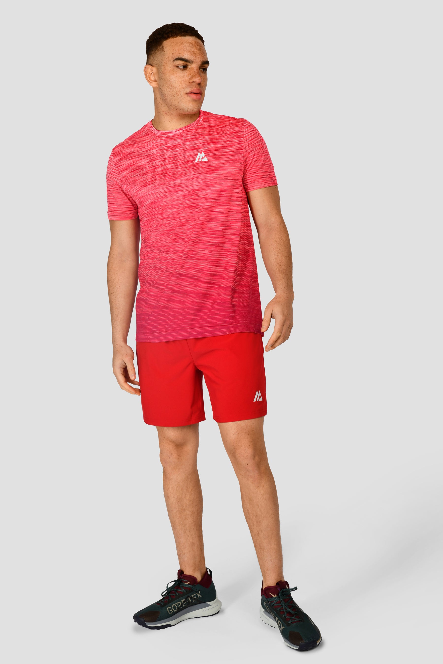Men's Trail Seamless T-Shirt - Hibiscus/Rouge
