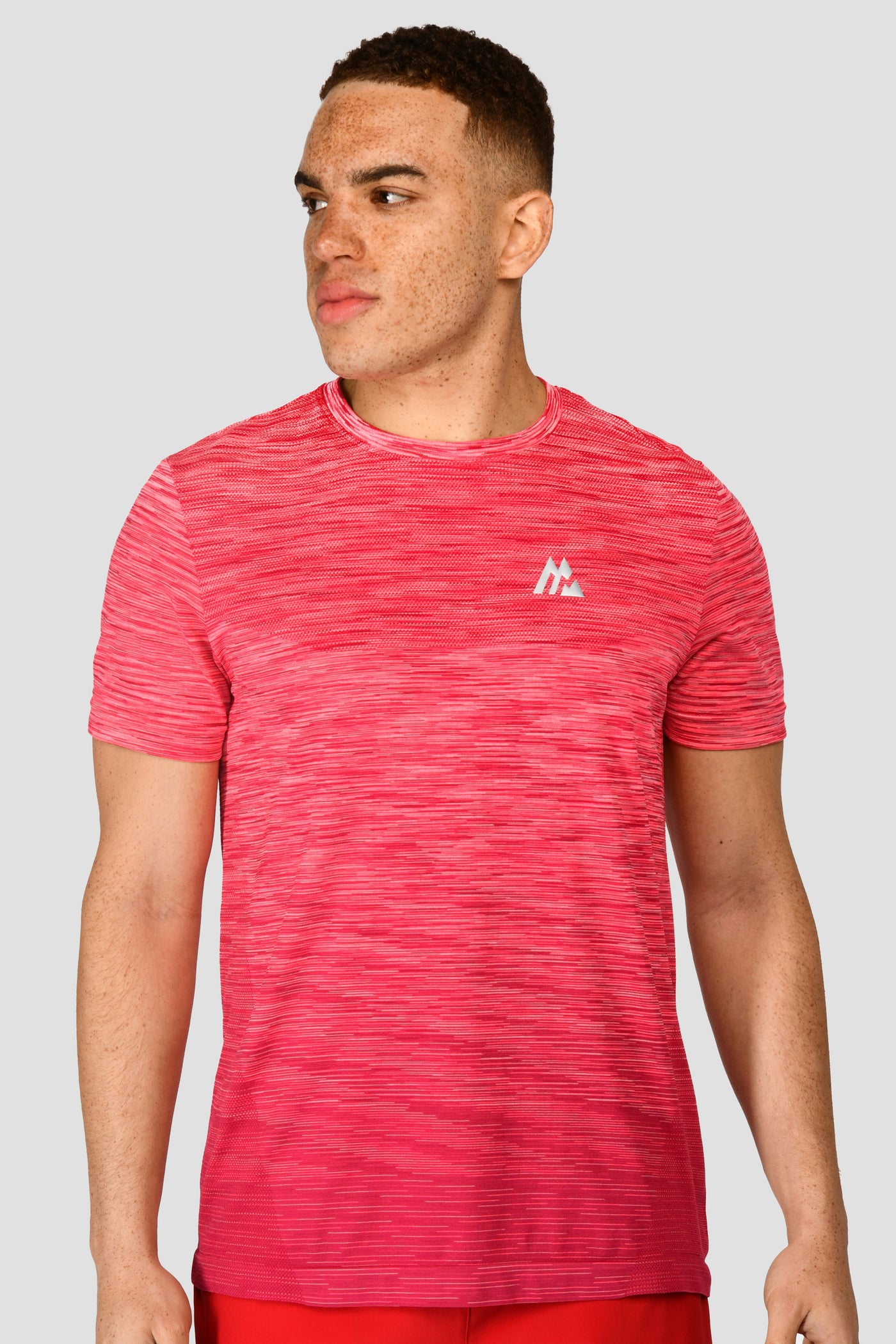 Men's Trail Seamless T-Shirt - Hibiscus/Rouge