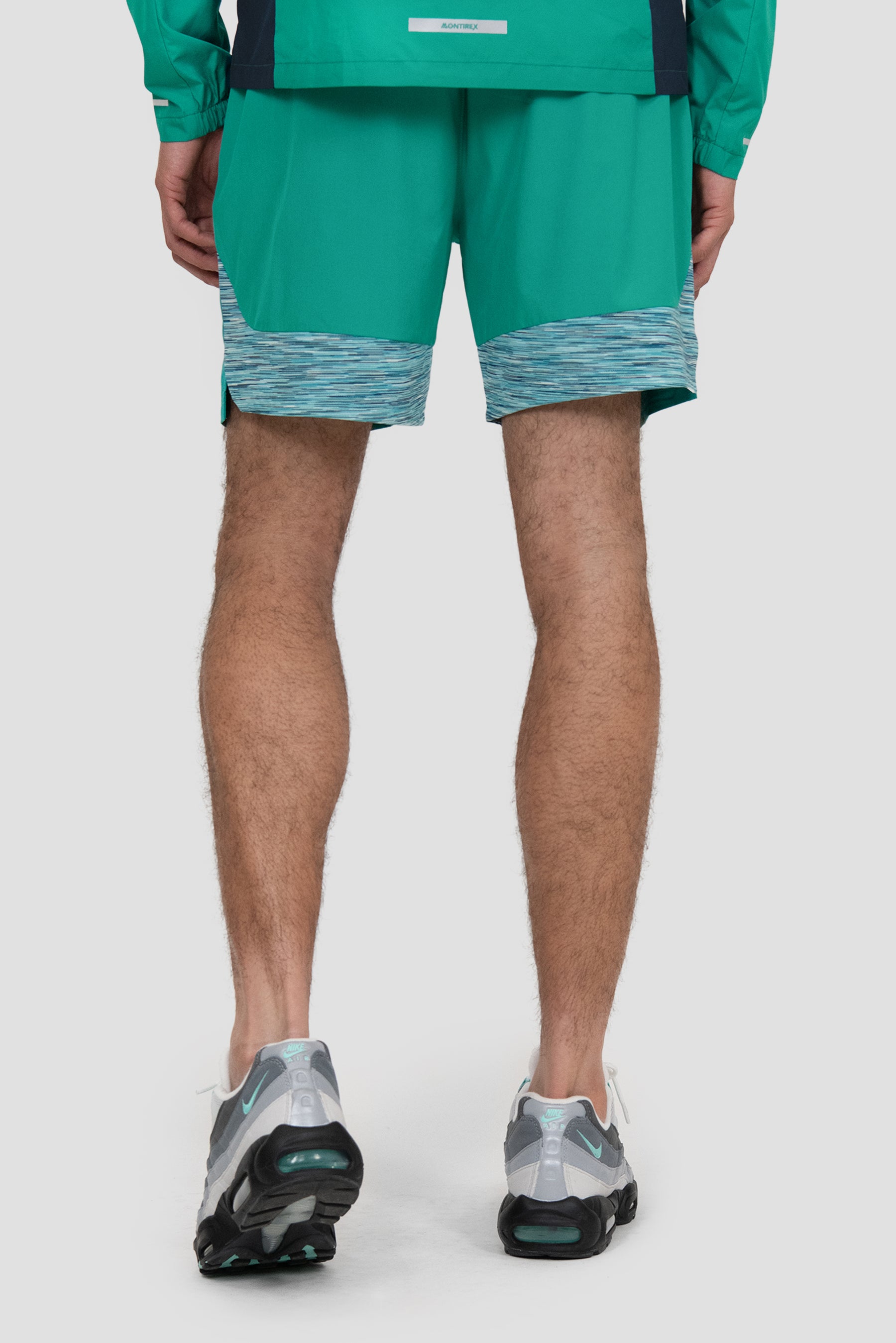 Men's Trail Panel Shorts - Teal/Blue/White