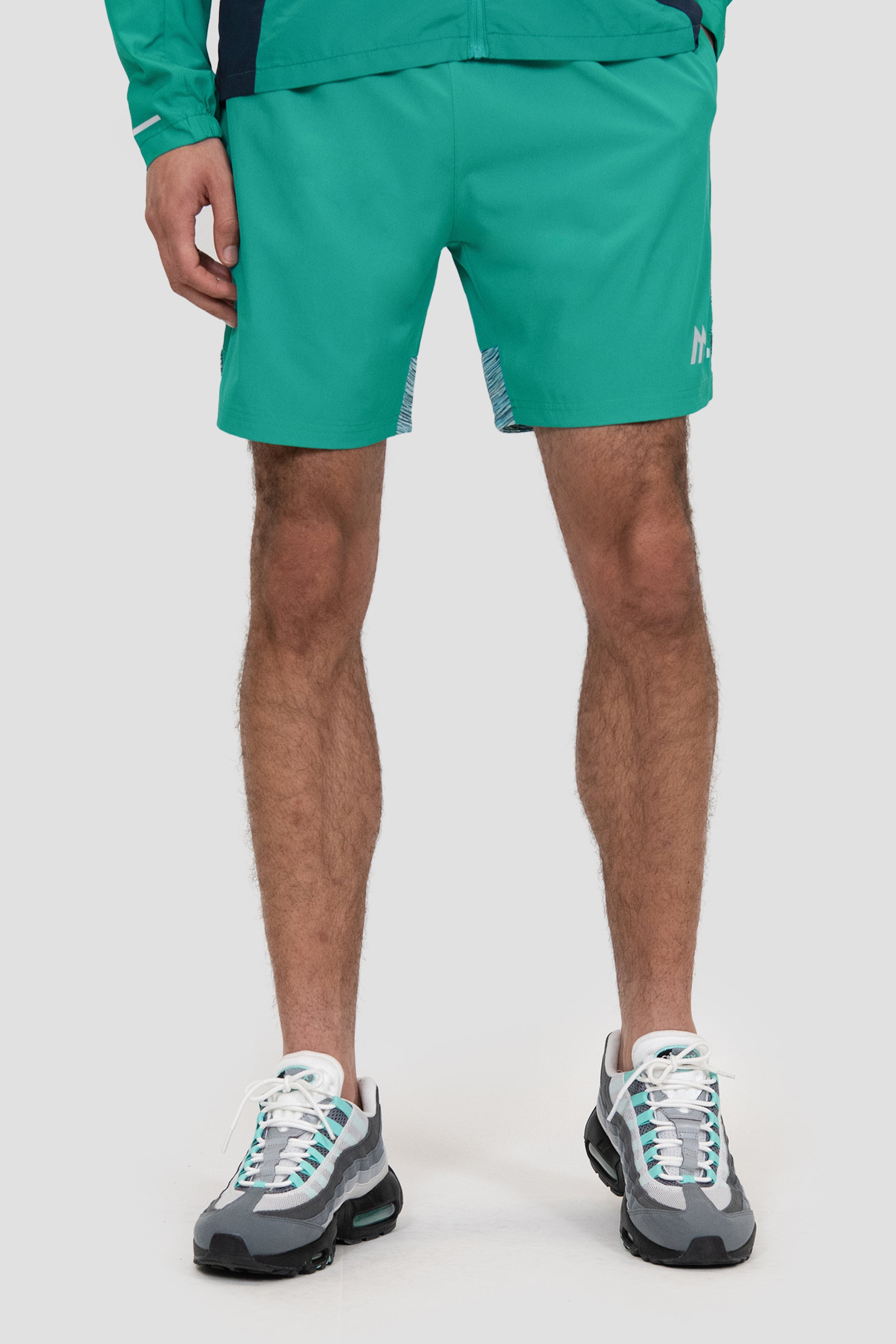 Men's Trail Panel Shorts - Teal/Blue/White