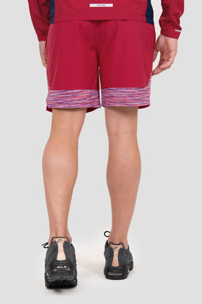 Trail Panel Short - Red/Coral/White