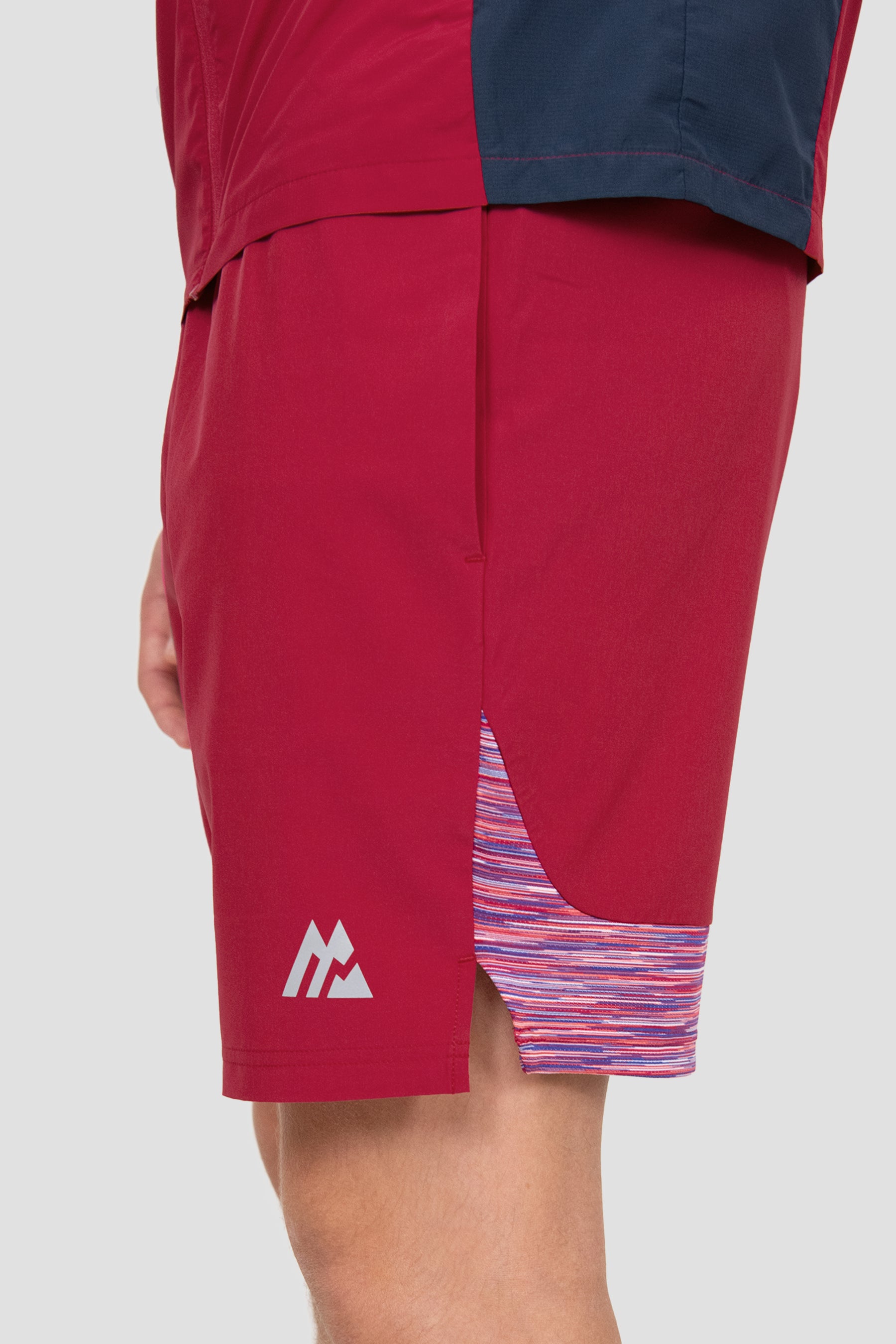 Trail Panel Short - Red/Coral/White