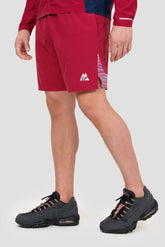 Trail Panel Short - Red/Coral/White