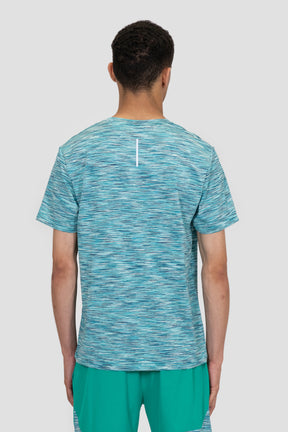 Men's Trail T-Shirt - Turquoise/Blue/White