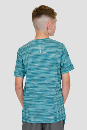 Junior Trail T-Shirt - Teal Multi