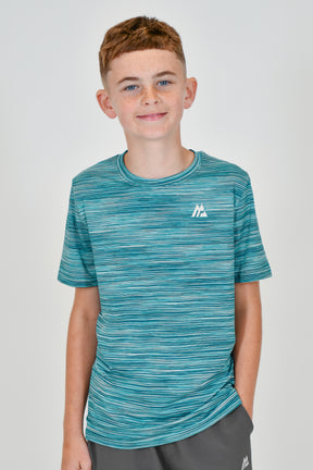 Junior Trail T-Shirt - Teal Multi