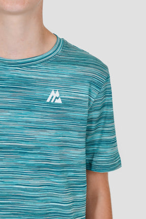 Junior Trail T-Shirt - Teal Multi