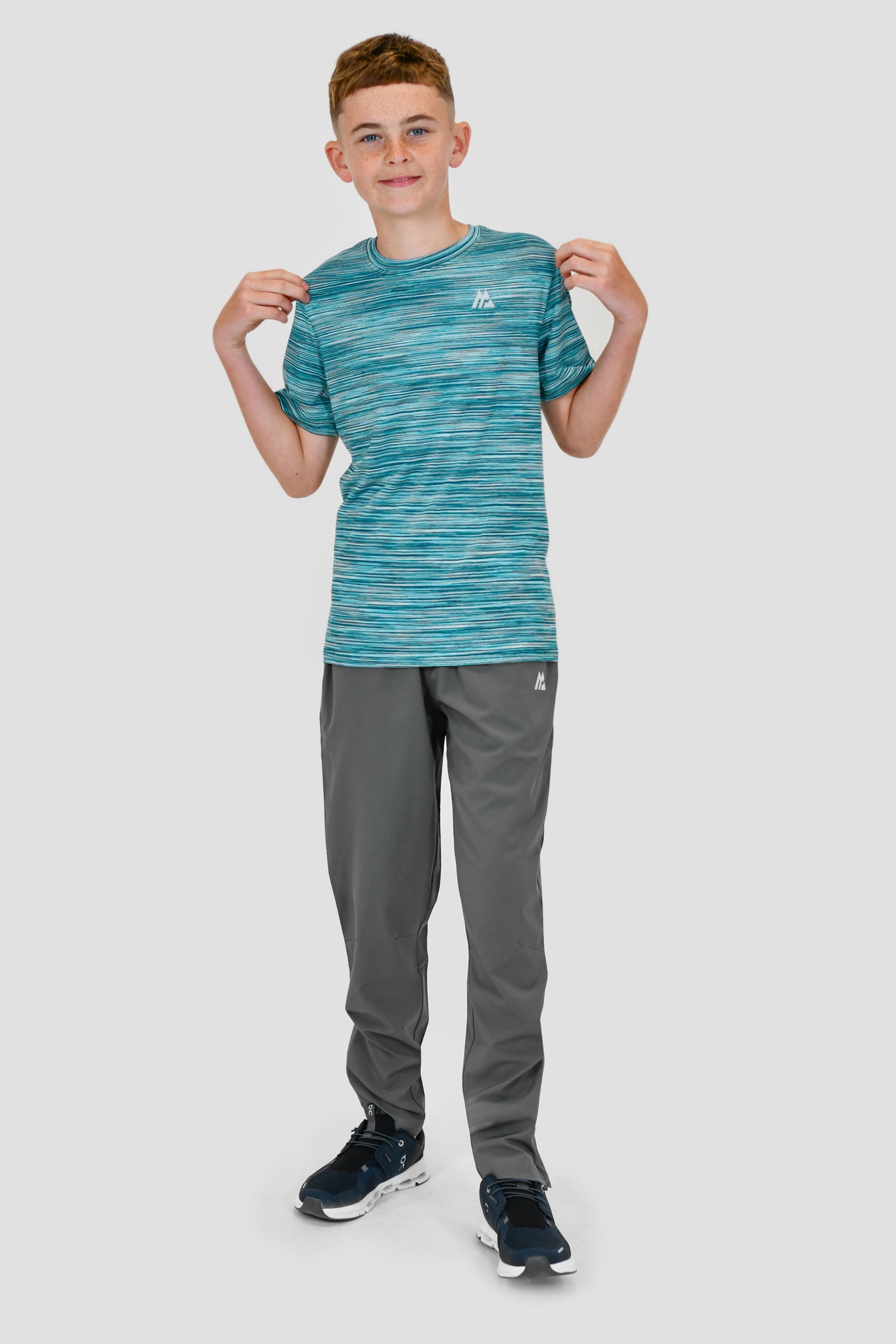 Junior Trail T-Shirt - Teal Multi