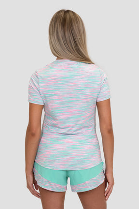 Women's Trail T-Shirt - Pink/Green