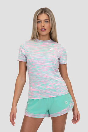 Women's Trail T-Shirt - Pink/Green