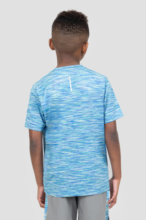 Boys Trail T-Shirt - Blue/Green/White