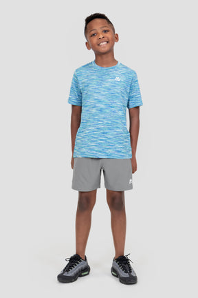 Boys Trail T-Shirt - Blue/Green/White