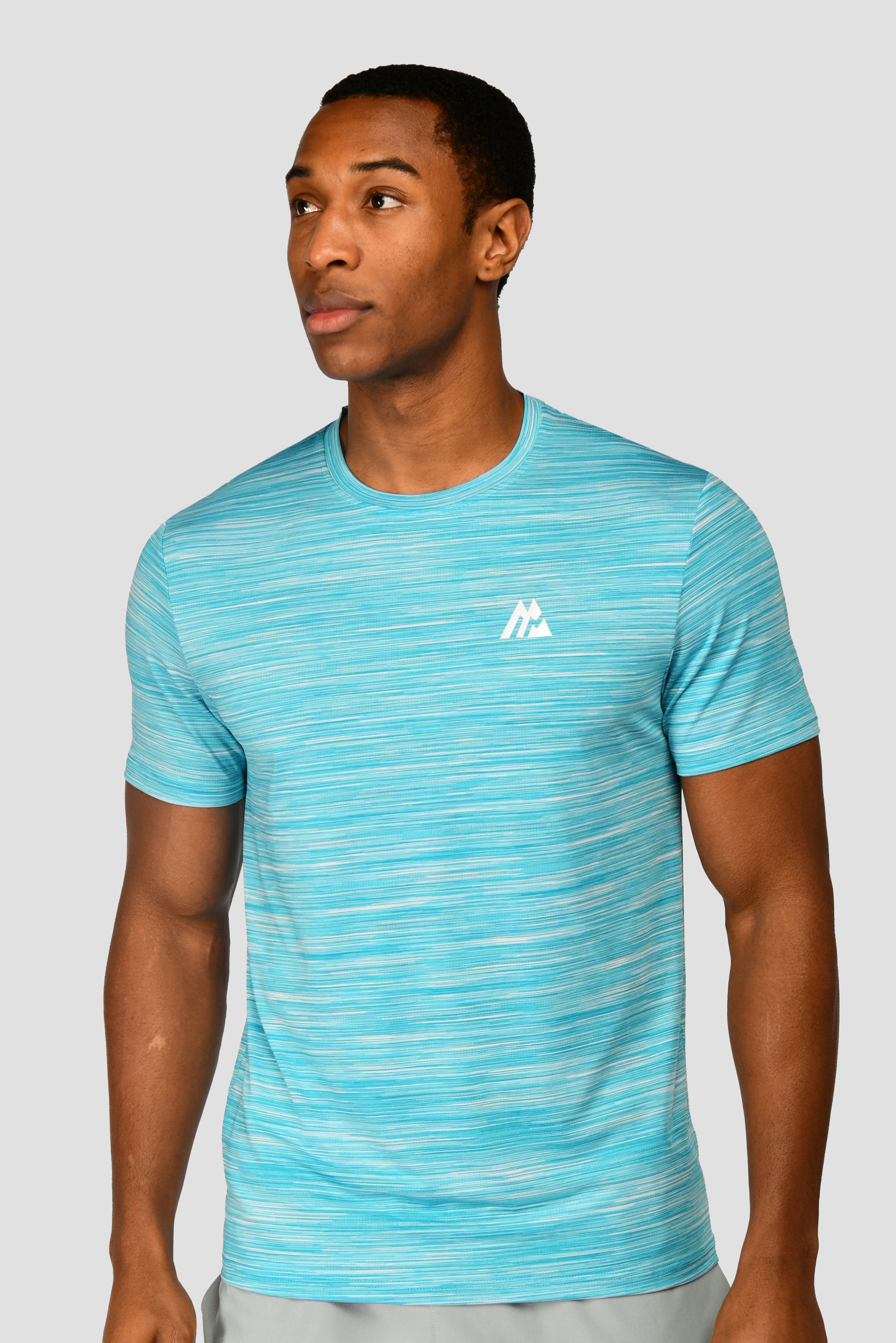 Men's Trail 2.0 T-Shirt - Neon Blue/White