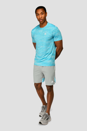 Men's Trail 2.0 T-Shirt - Neon Blue/White