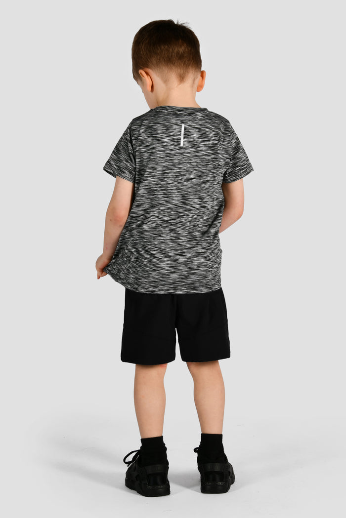 Infants Trail T-Shirt/Shorts Set - Black/Grey Multi/Black