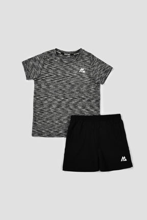 Infants Trail T-Shirt/Shorts Set - Black/Grey Multi/Black