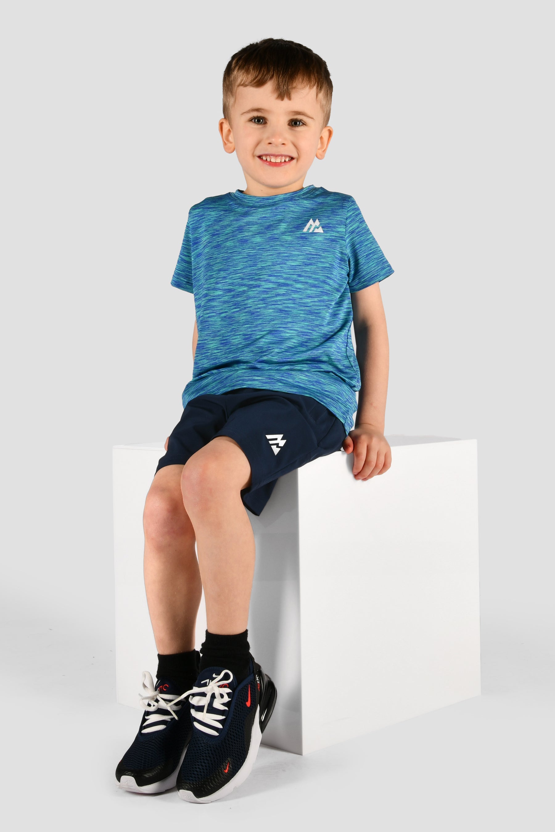 Infants Trail T-Shirt/Shorts Set - Blue Multi