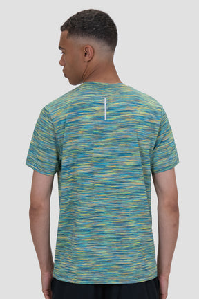 Men's Trail T-Shirt - Blue/Orange/Lime