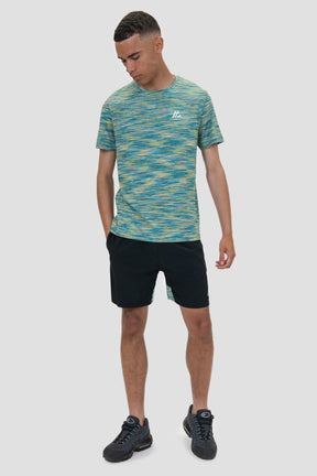 Men's Trail T-Shirt - Blue/Orange/Lime