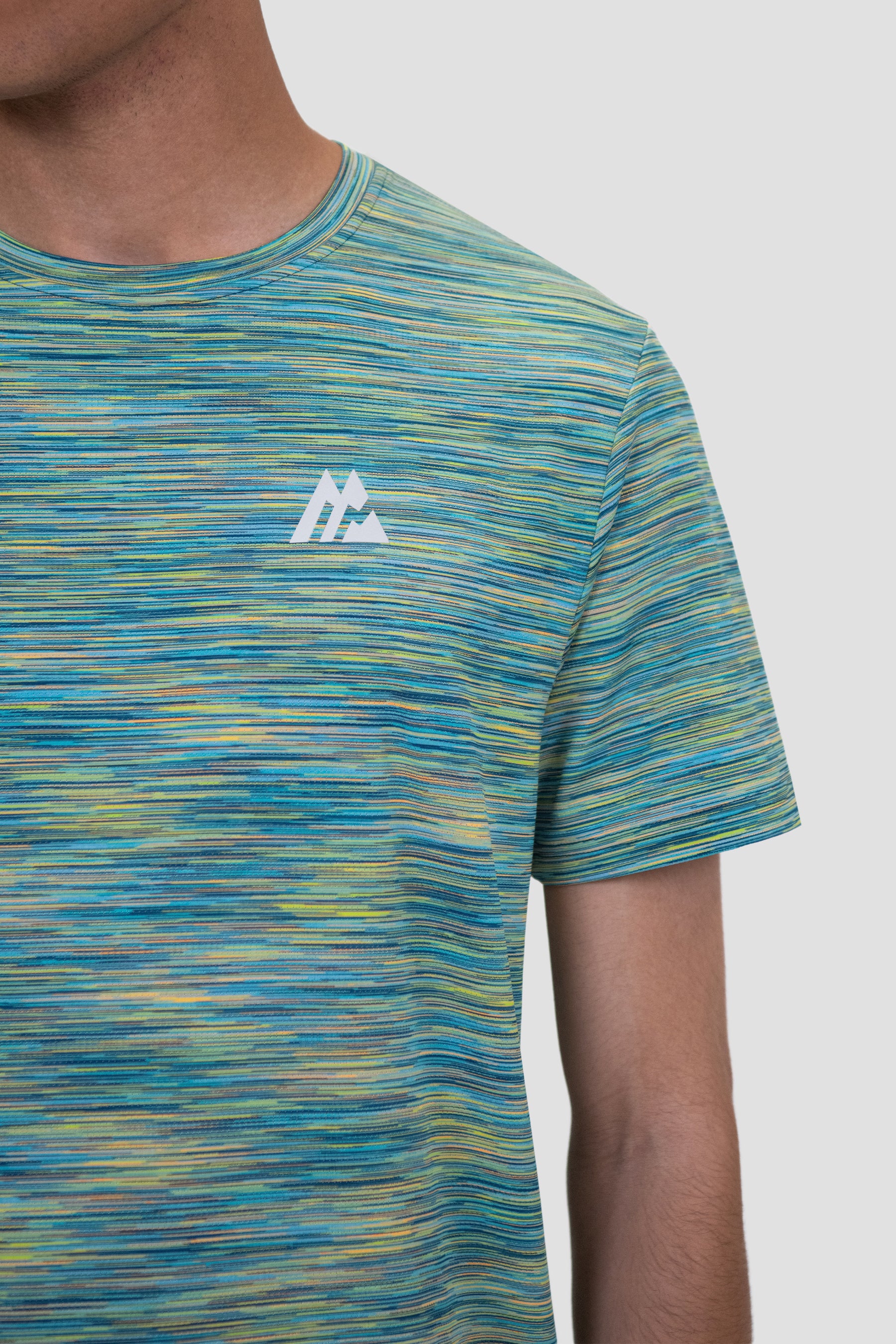 Men's Trail T-Shirt - Blue/Orange/Lime