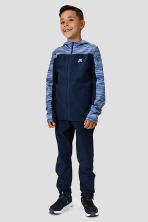 Junior Trail Windbreaker - Navy/White Multi