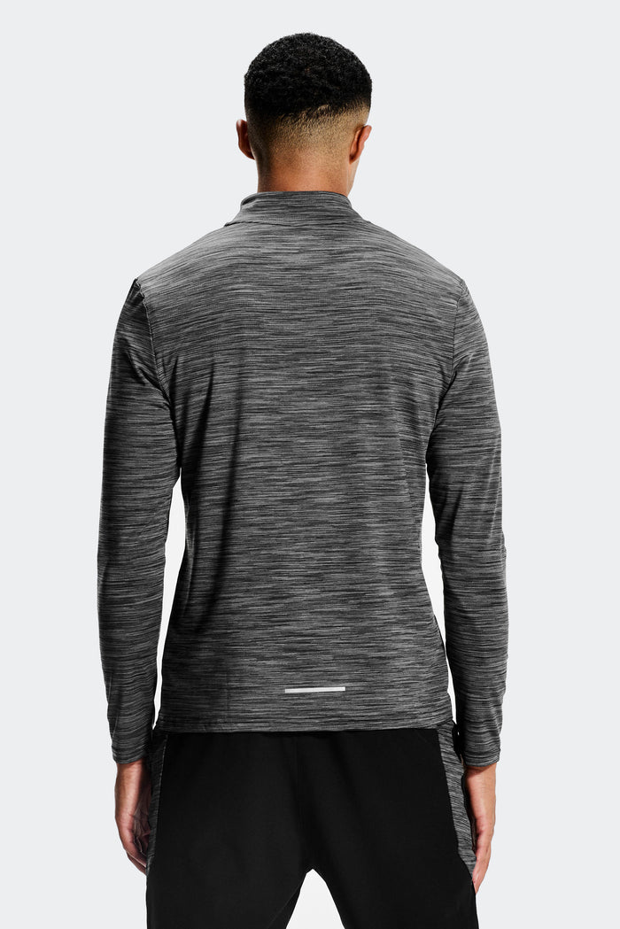 Trail 1/4 Zip - Black/Grey
