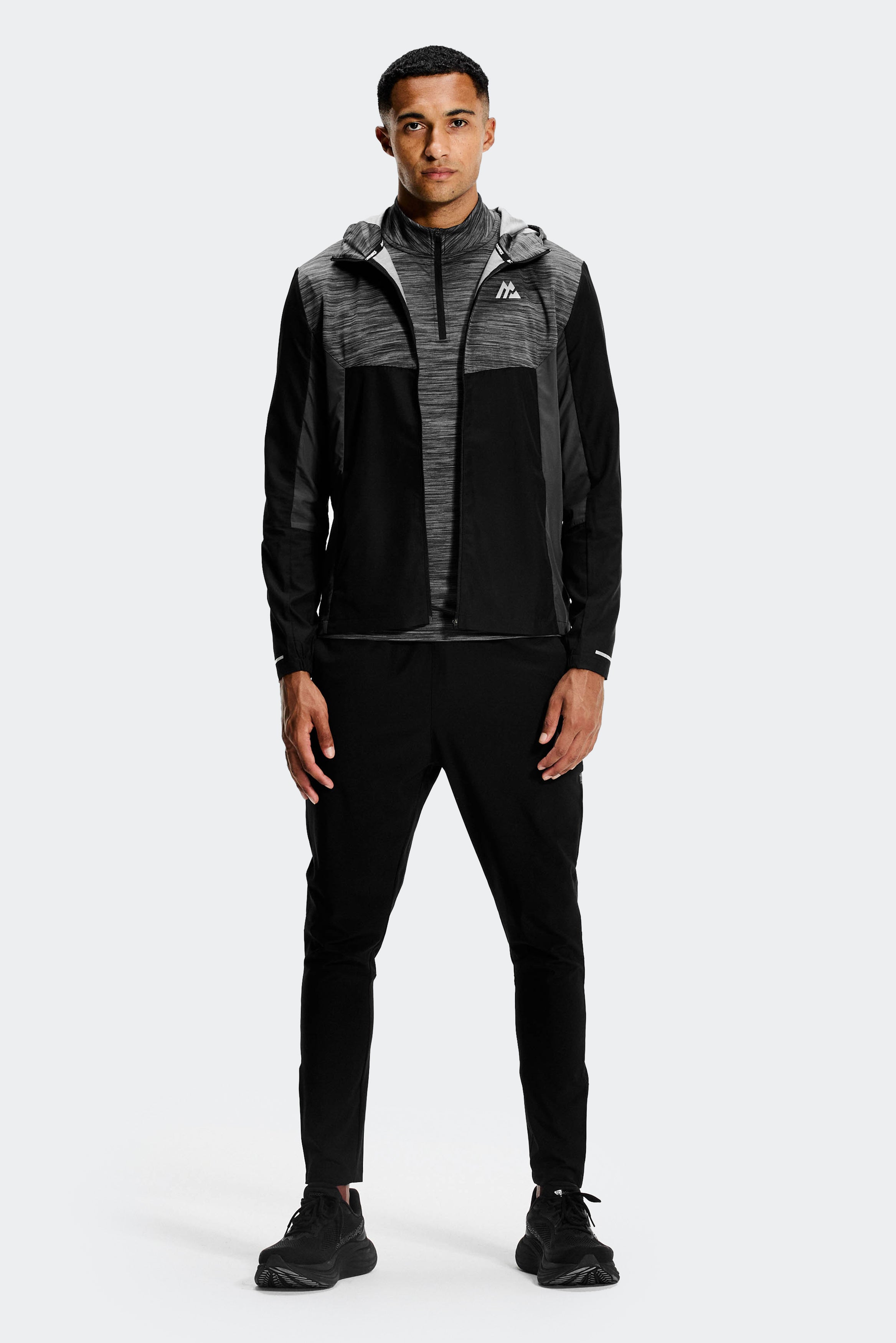 Montirex Trail 1/4 Zip Black/Grey | Sportswear Gymwear Top