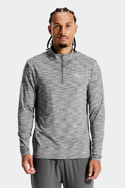 Montirex Trail 1/4 Zip Grey Multi | Sportswear & Gymwear Top