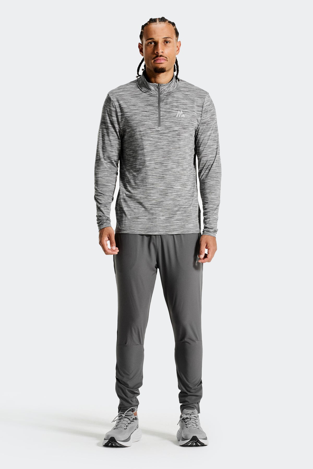 Trail 1/4 Zip - Grey Multi