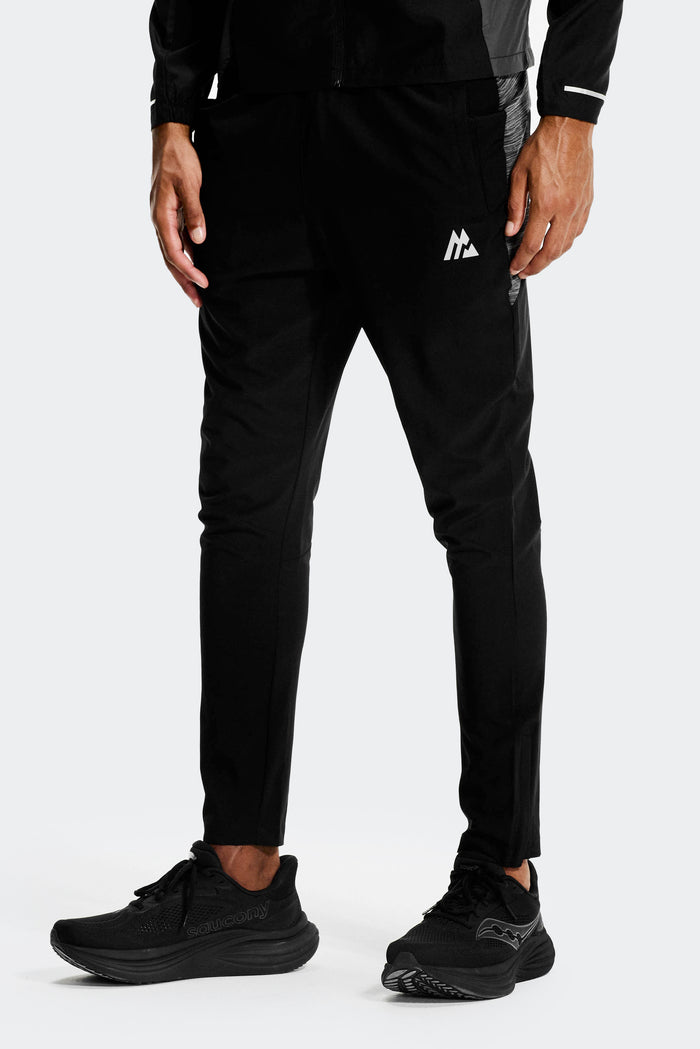 Trail Panel Running Pant - Black/Grey
