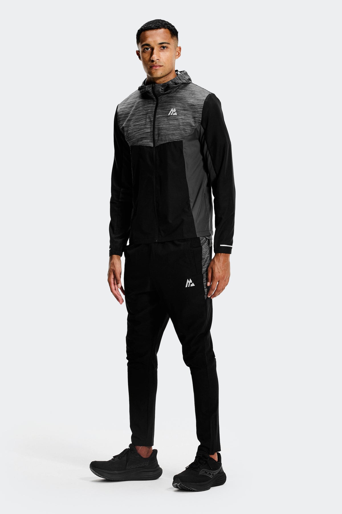 Trail Panel Pantalone da corsa - Nero/Grigio