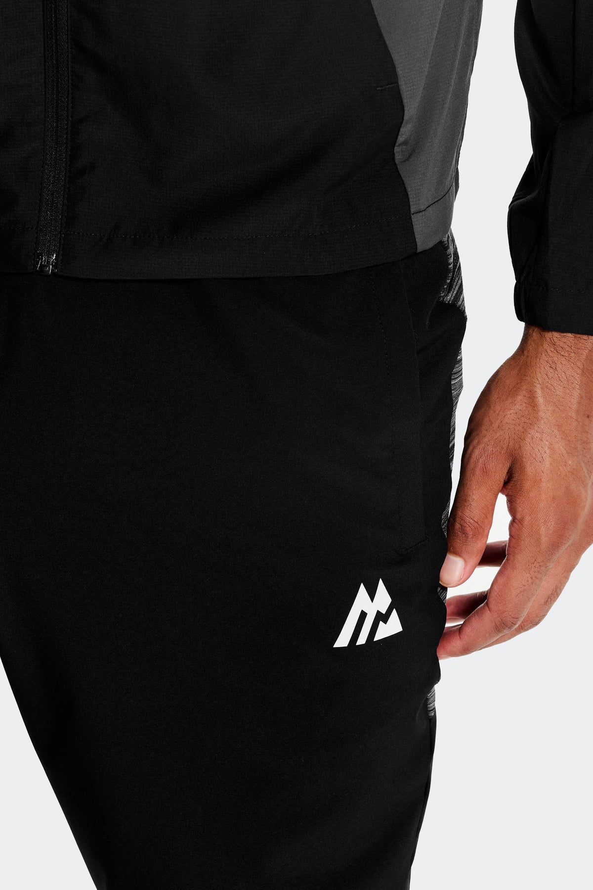 Trail Panel Pantalone da corsa - Nero/Grigio