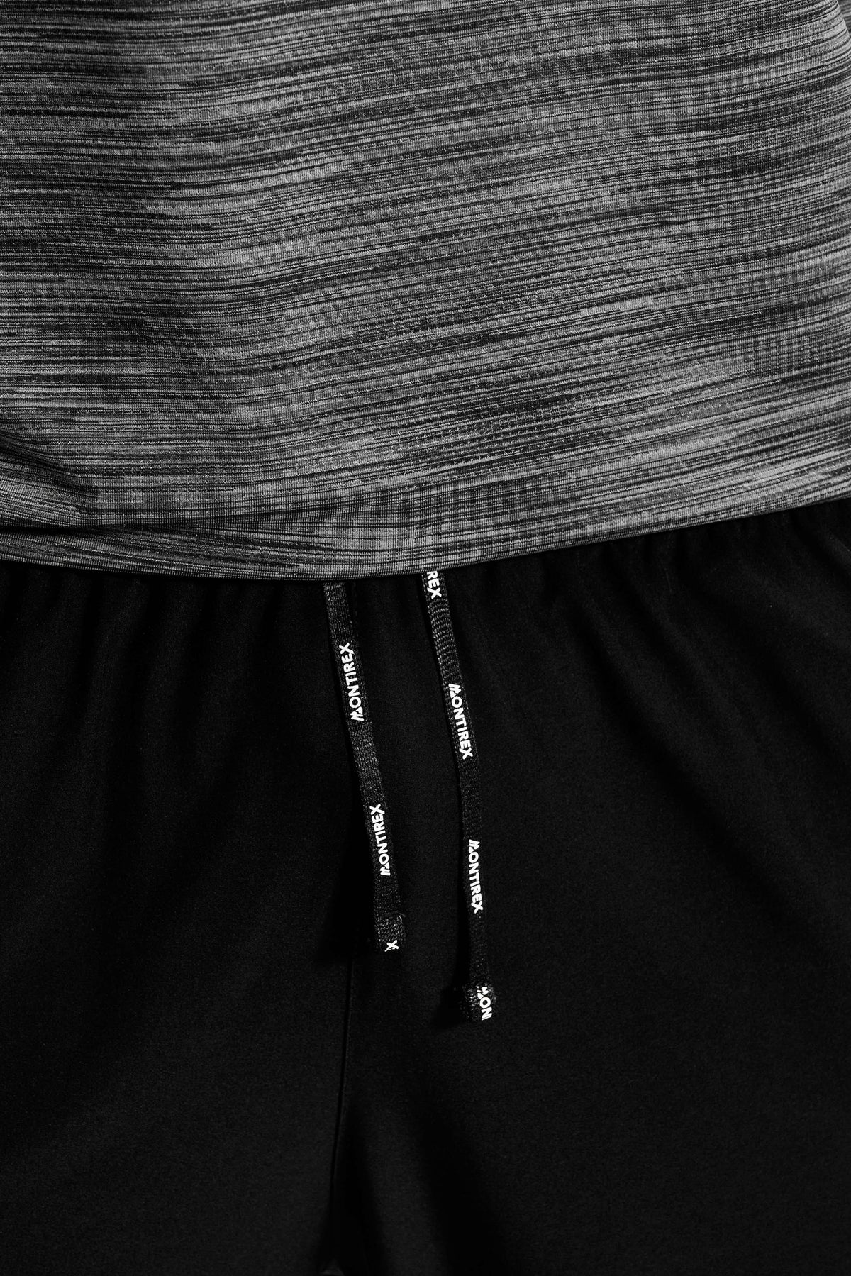 Trail Panel Pantalone da corsa - Nero/Grigio