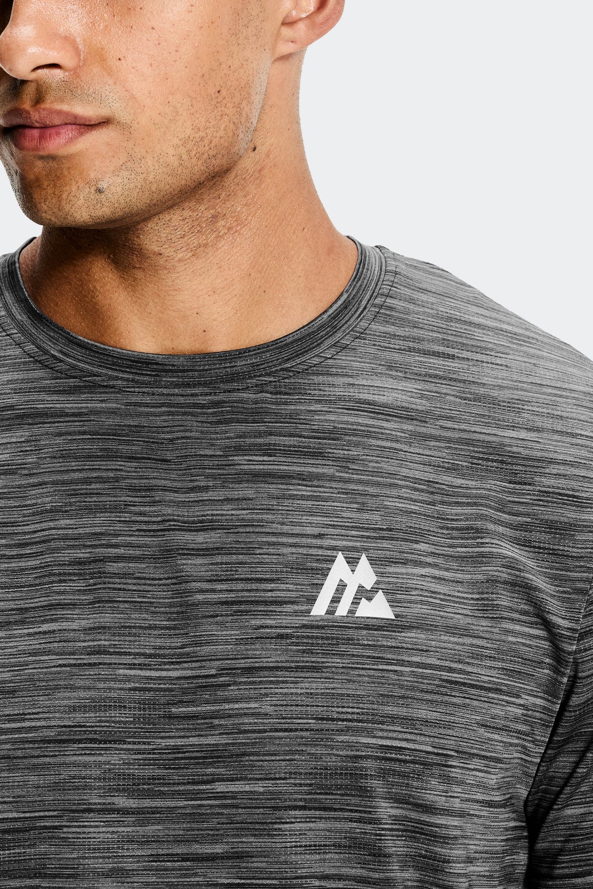 Trail Maglietta Uomo - Nero/Grigio