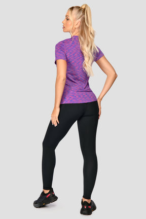 Women's Trail 2.0 T-Shirt - Neon Purple/Neon Blue Multi